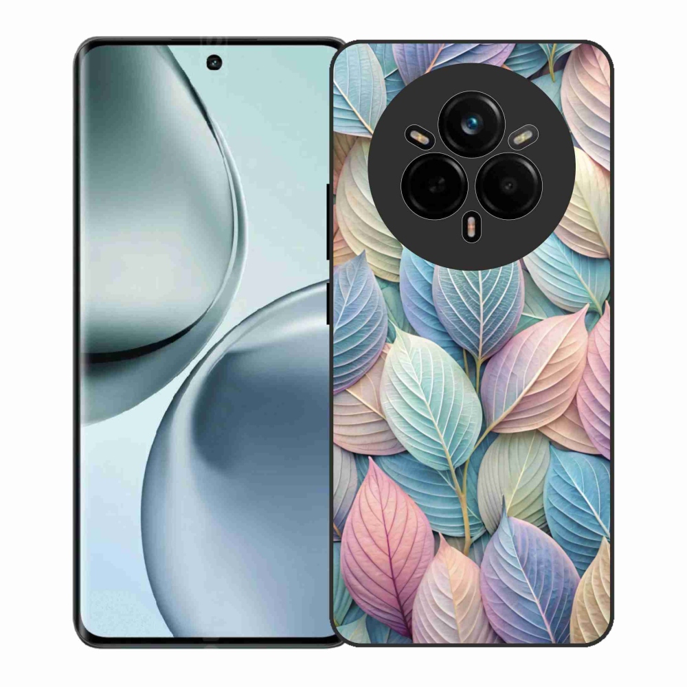 Gelový kryt mmCase na Realme 14 Pro+ 5G - pastelové listy