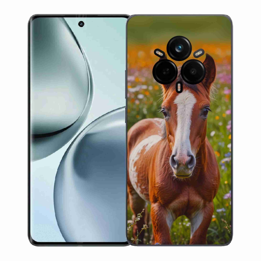 Gelový kryt mmCase na Realme 14 Pro 5G - roztomilé hříbě