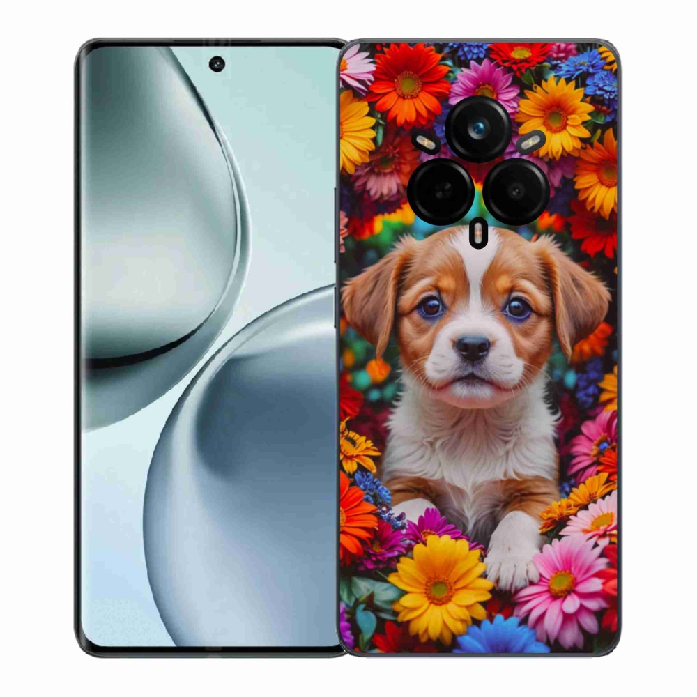 Gelový kryt mmCase na Realme 14 Pro 5G - roztomilé štěně