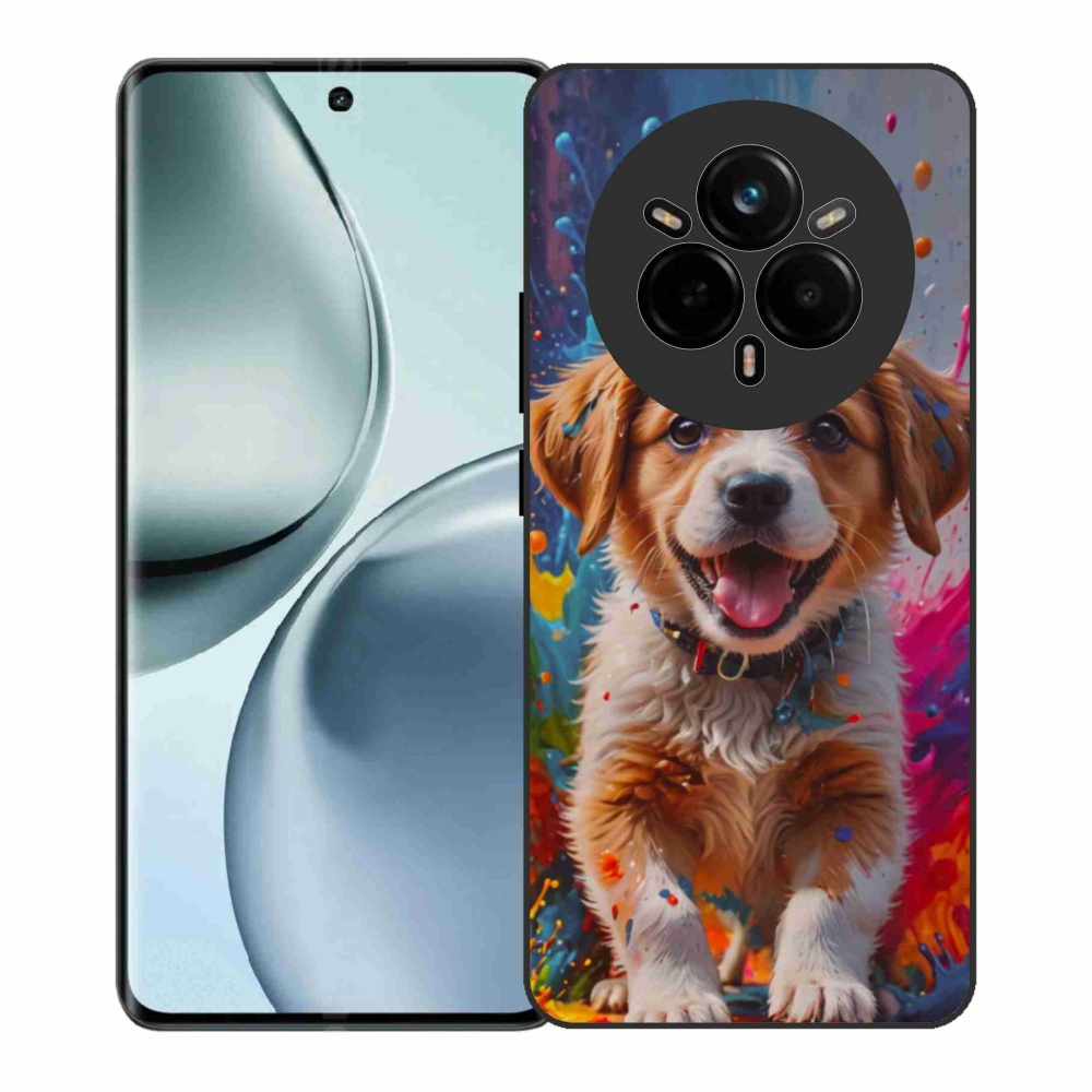 Gelový kryt mmCase na Realme 14 Pro+ 5G - roztomilé štěně 3