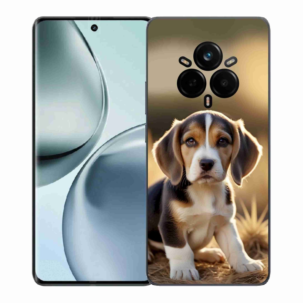 Gelový kryt mmCase na Realme 14 Pro+ 5G - roztomilý bígl