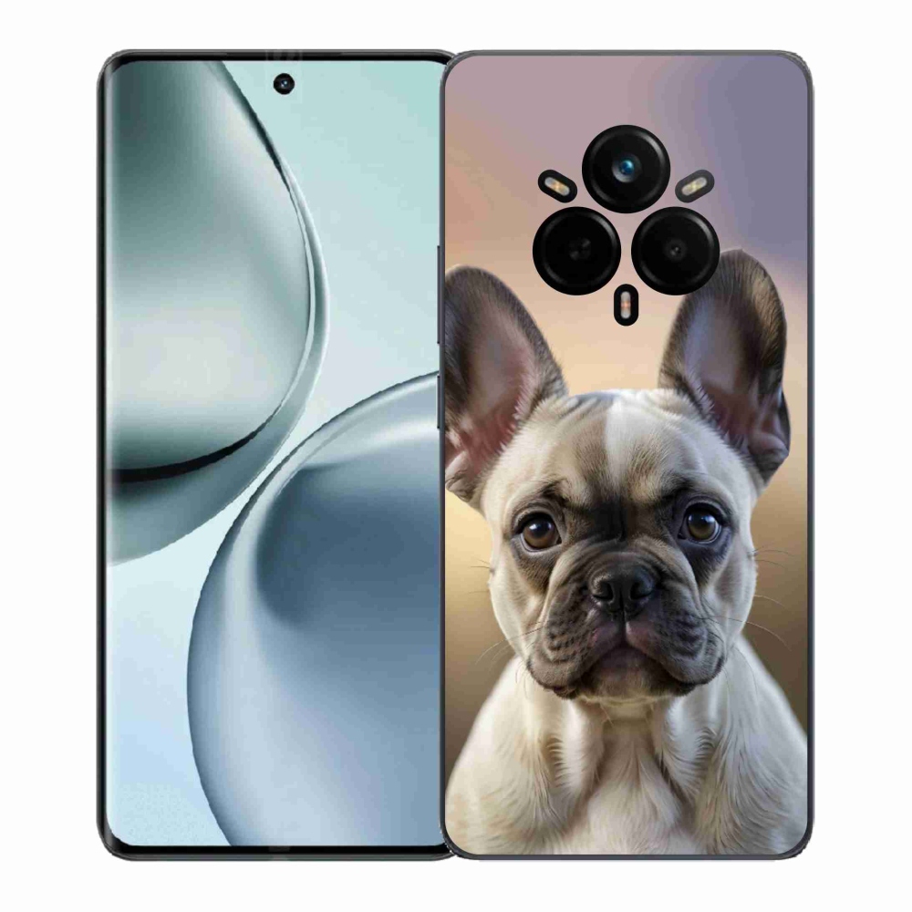 Gelový kryt mmCase na Realme 14 Pro+ 5G - roztomilý francouzský buldoček