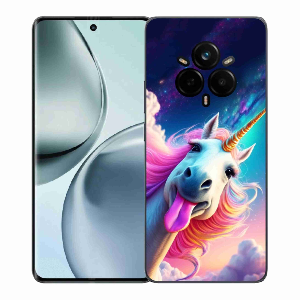 Gelový kryt mmCase na Realme 14 Pro+ 5G - šílený jednorožec