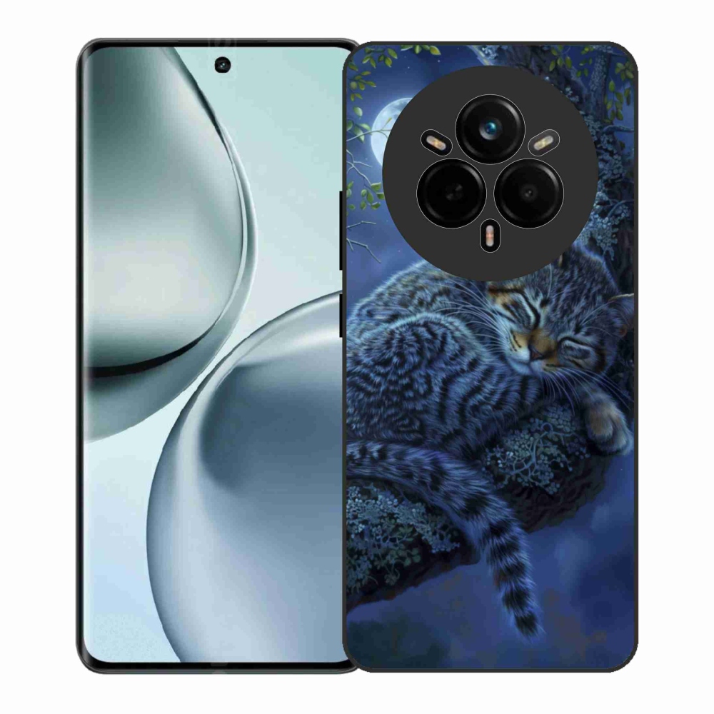 Gelový kryt mmCase na Realme 14 Pro+ 5G - spící kočka