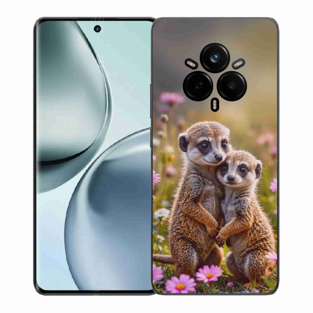 Gelový kryt mmCase na Realme 14 Pro+ 5G - surikatí duo