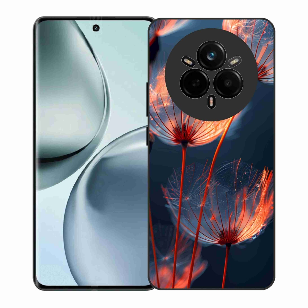 Gelový kryt mmCase na Realme 14 Pro+ 5G - světélkující chmýří