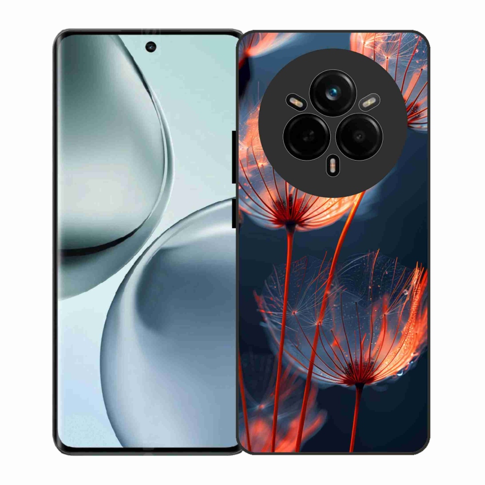 Gelový kryt mmCase na Realme 14 Pro 5G - světélkující chmýří