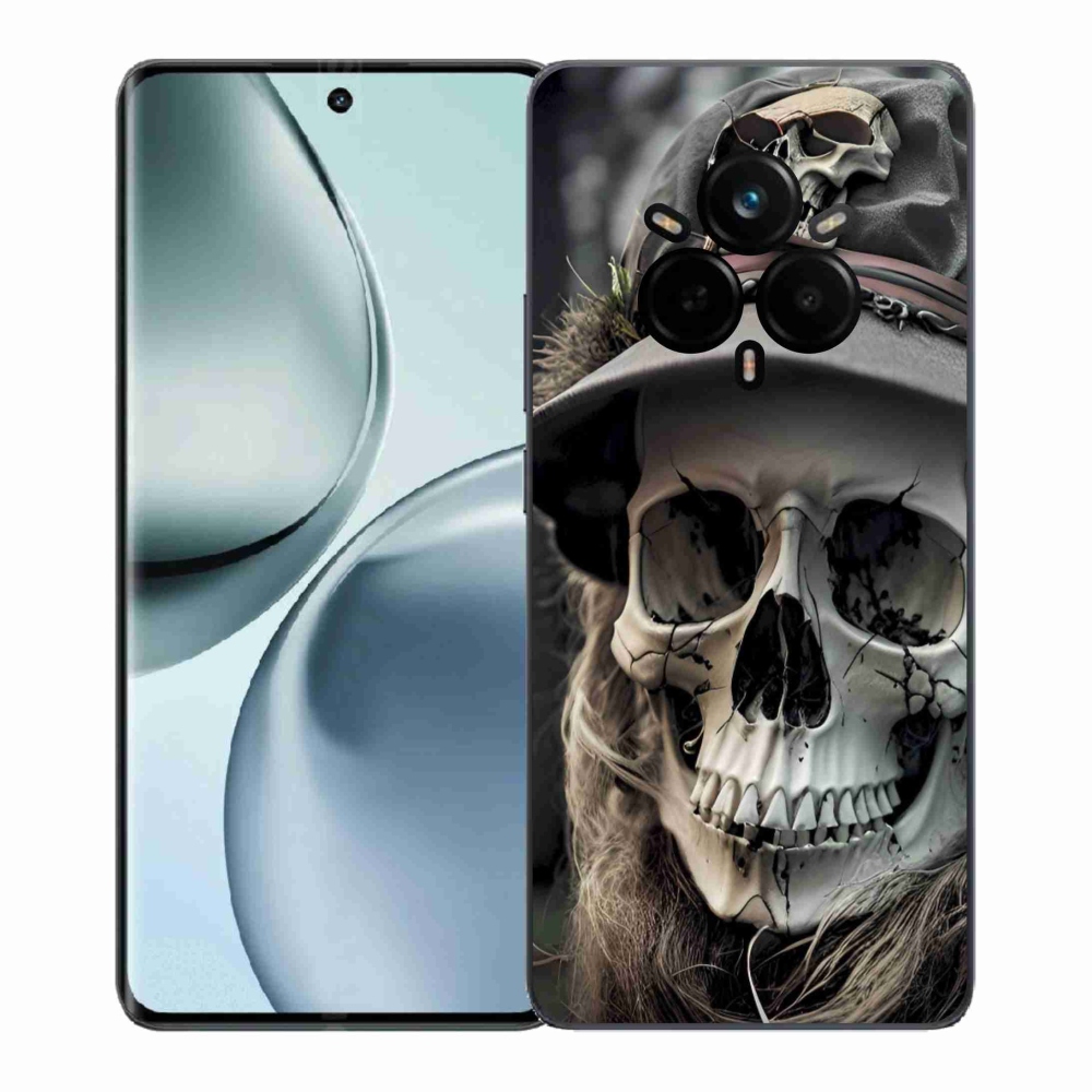 Gelový kryt mmCase na Realme 14 Pro+ 5G - temná lebka