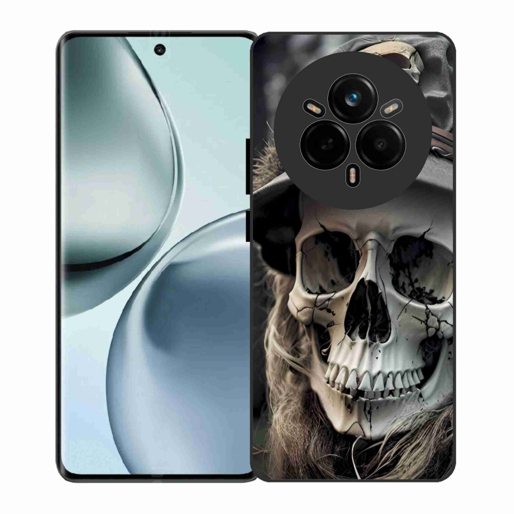 Gelový kryt mmCase na Realme 14 Pro 5G - temná lebka