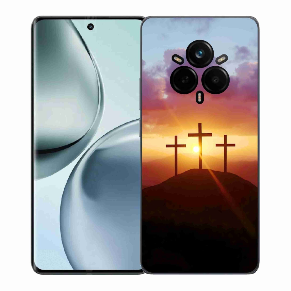 Gelový kryt mmCase na Realme 14 Pro 5G - tři kříže