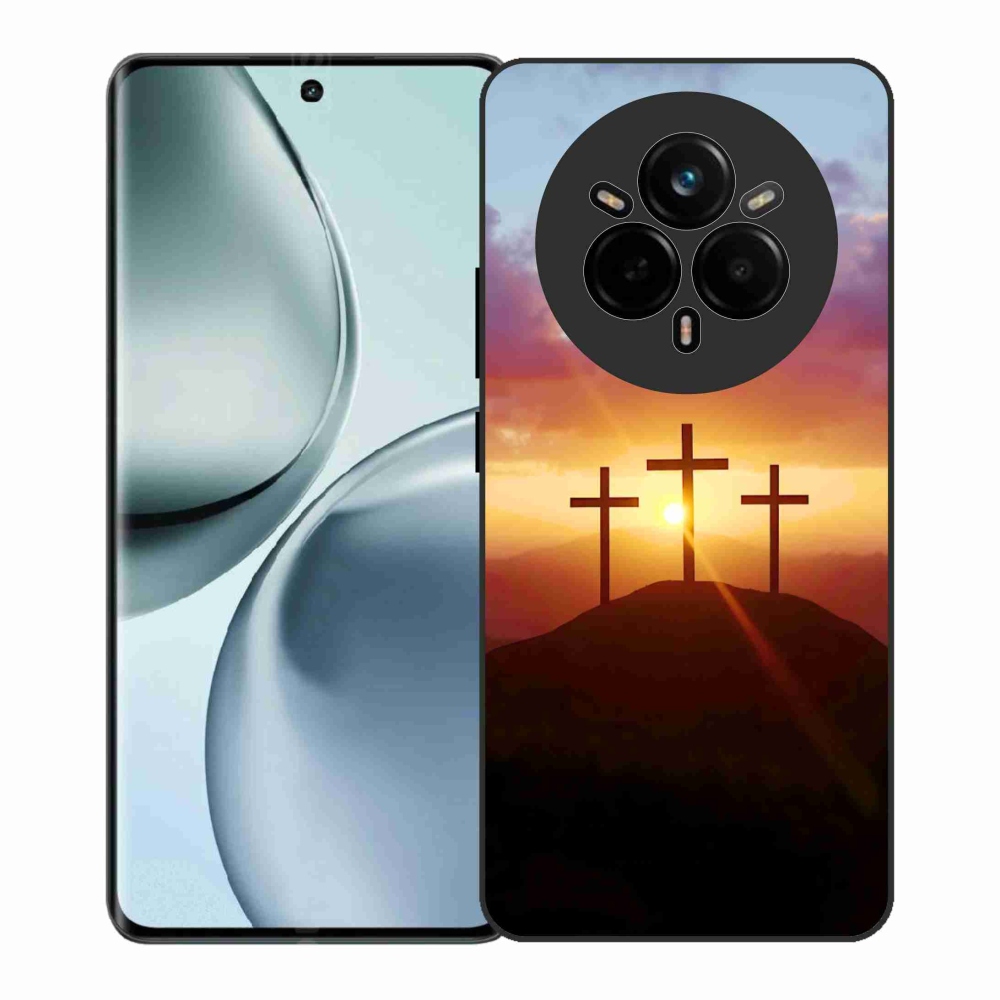 Gelový kryt mmCase na Realme 14 Pro+ 5G - tři kříže