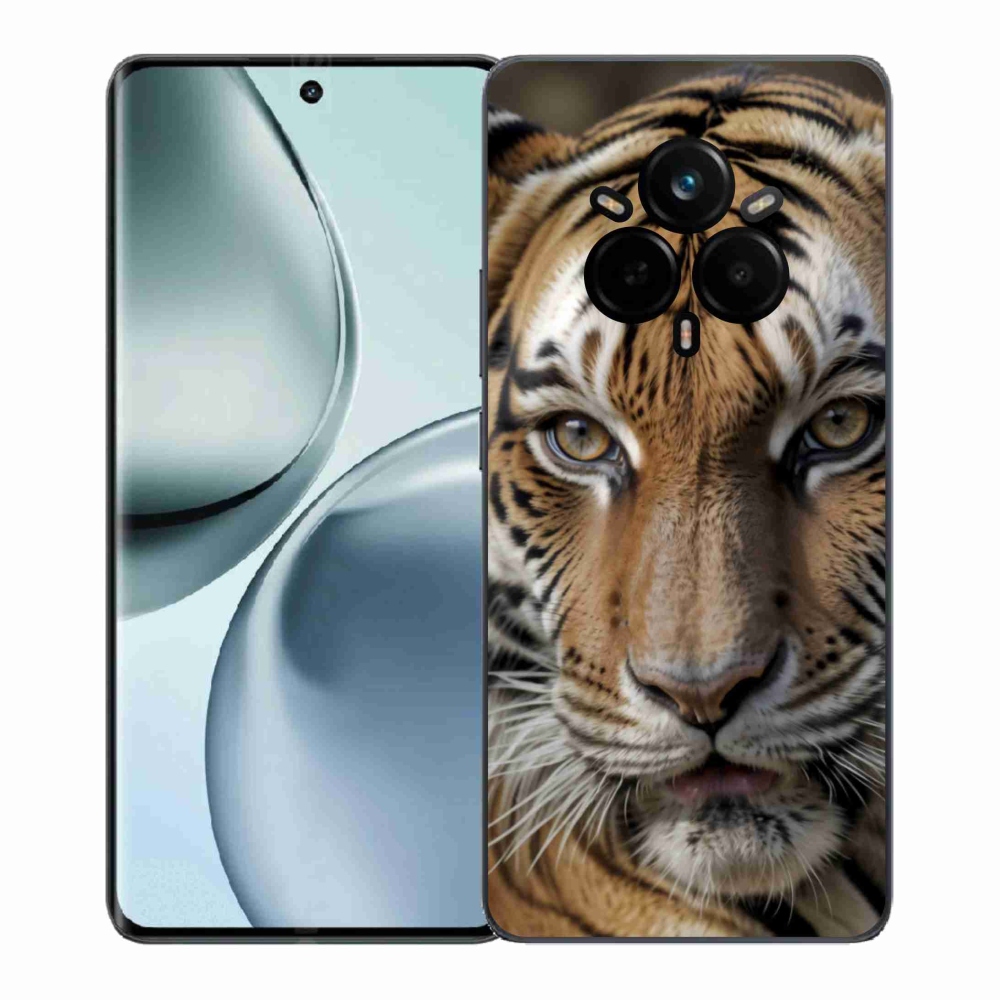Gelový kryt mmCase na Realme 14 Pro 5G - tygří pohled