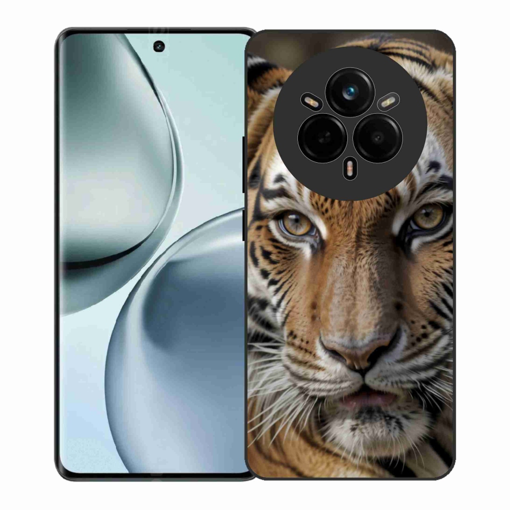 Gelový kryt mmCase na Realme 14 Pro+ 5G - tygří pohled