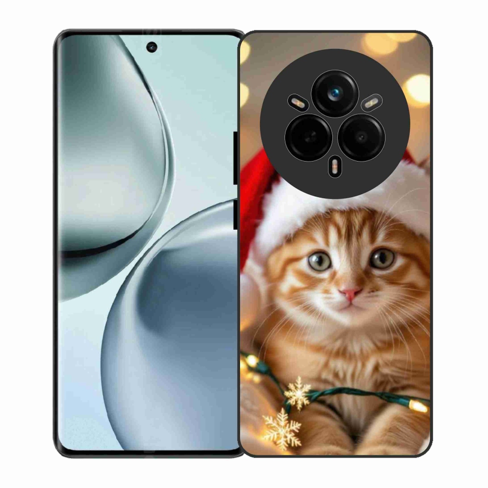 Gelový kryt mmCase na Realme 14 Pro 5G - vánoční kotě
