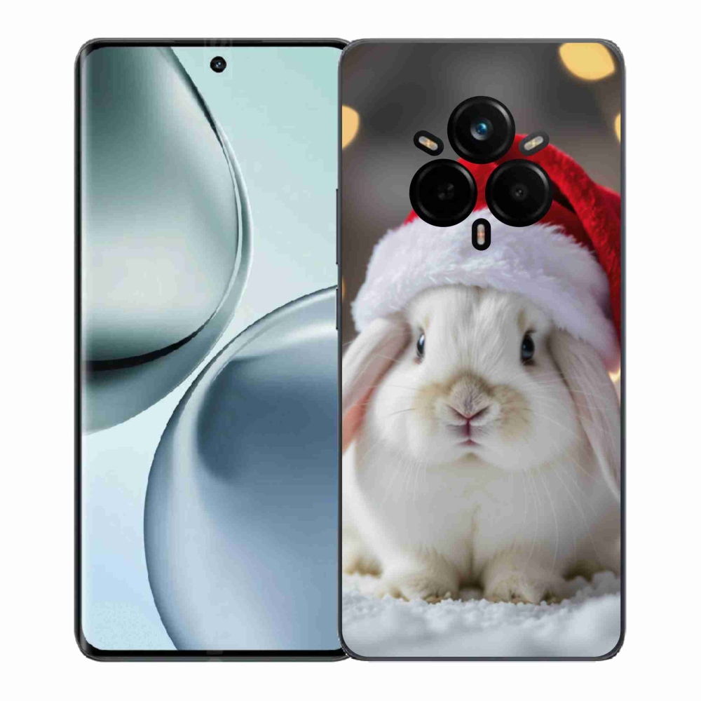 Gelový kryt mmCase na Realme 14 Pro 5G - vánoční králík