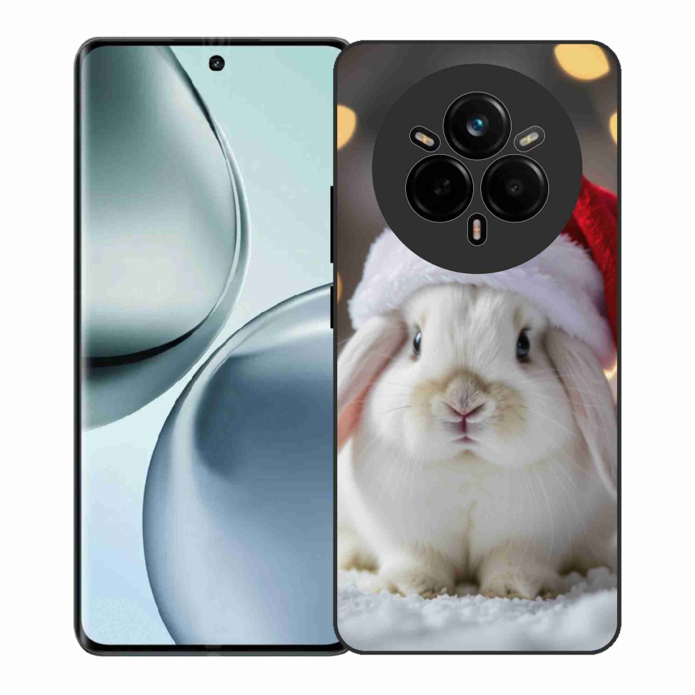 Gelový kryt mmCase na Realme 14 Pro+ 5G - vánoční králík