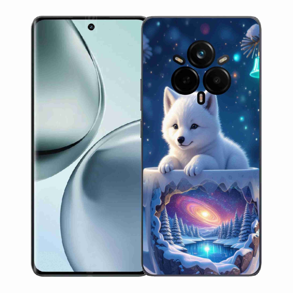 Gelový kryt mmCase na Realme 14 Pro 5G - vánoční štěně