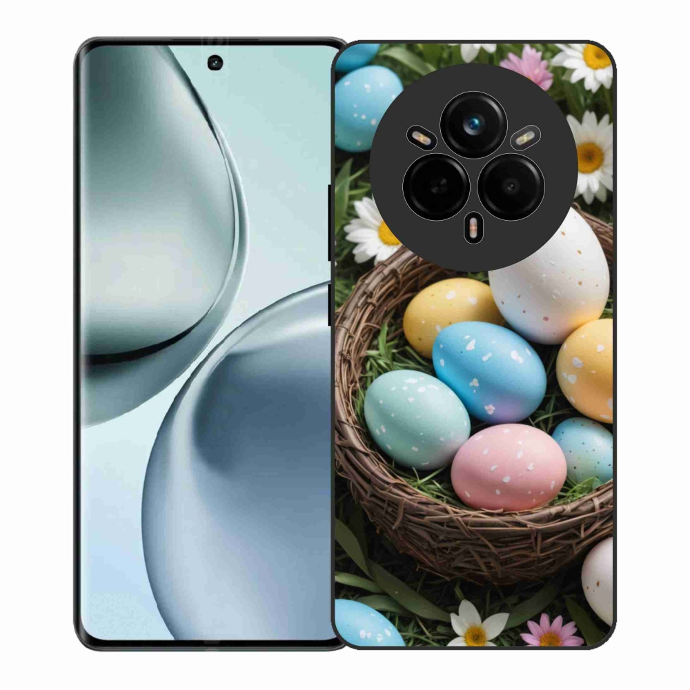 Gelový kryt mmCase na Realme 14 Pro+ 5G - velikonoční vajíčka 2