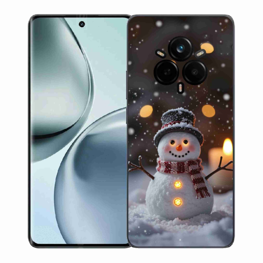 Gelový kryt mmCase na Realme 14 Pro 5G - veselý sněhulák