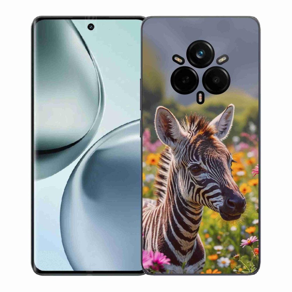 Gelový kryt mmCase na Realme 14 Pro 5G - zebra na louce