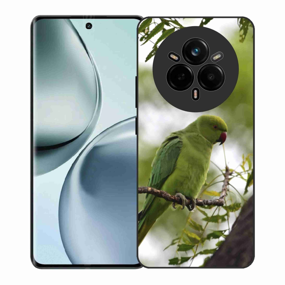 Gelový kryt mmCase na Realme 14 Pro+ 5G - zelený papoušek