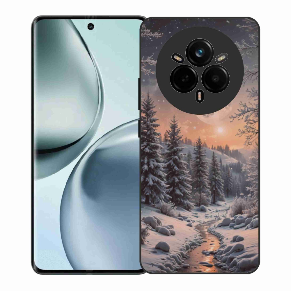 Gelový kryt mmCase na Realme 14 Pro+ 5G - zimní krajina 2