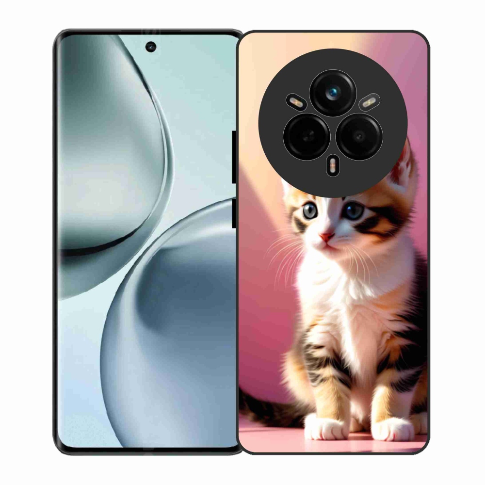 Gelový kryt mmCase na Realme 14 Pro 5G - zvědavé kotě 2