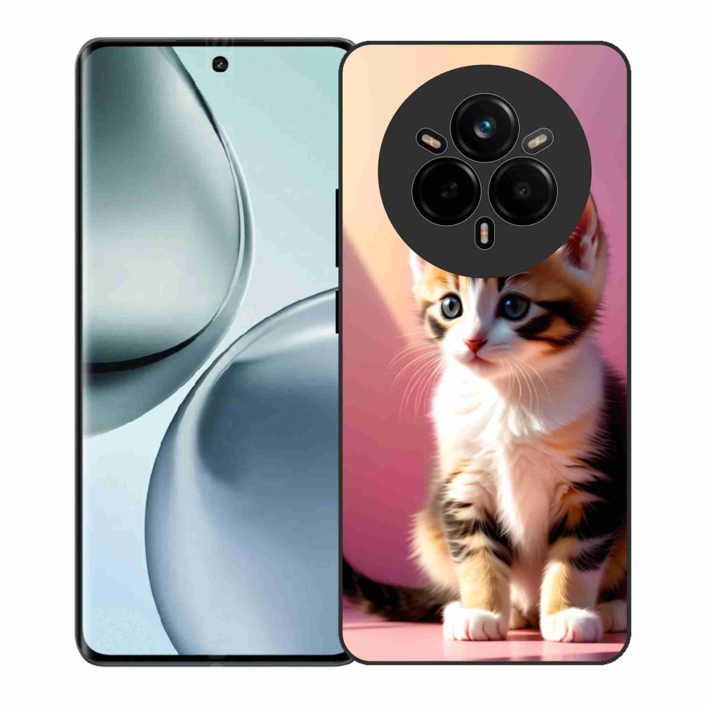 Gelový kryt mmCase na Realme 14 Pro+ 5G - zvědavé kotě 2