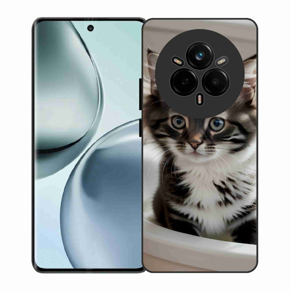Gelový kryt mmCase na Realme 14 Pro 5G - zvědavé kotě