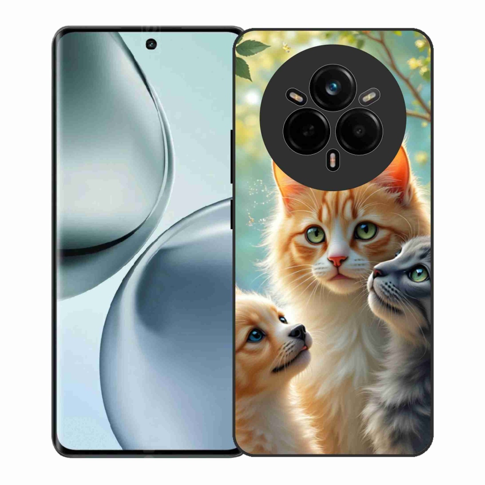 Gelový kryt mmCase na Realme 14 Pro+ 5G - zvířecí přátelství 2