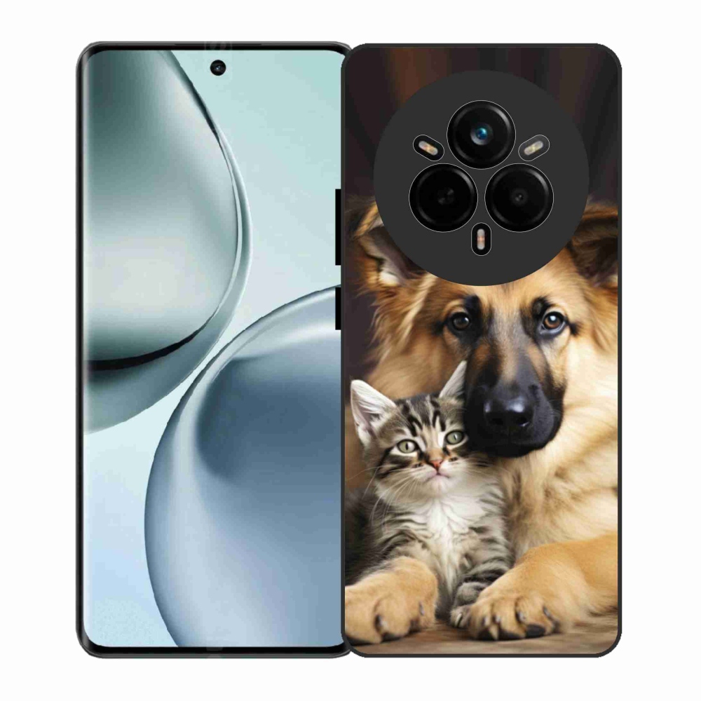 Gelový kryt mmCase na Realme 14 Pro 5G - zvířecí přátelství