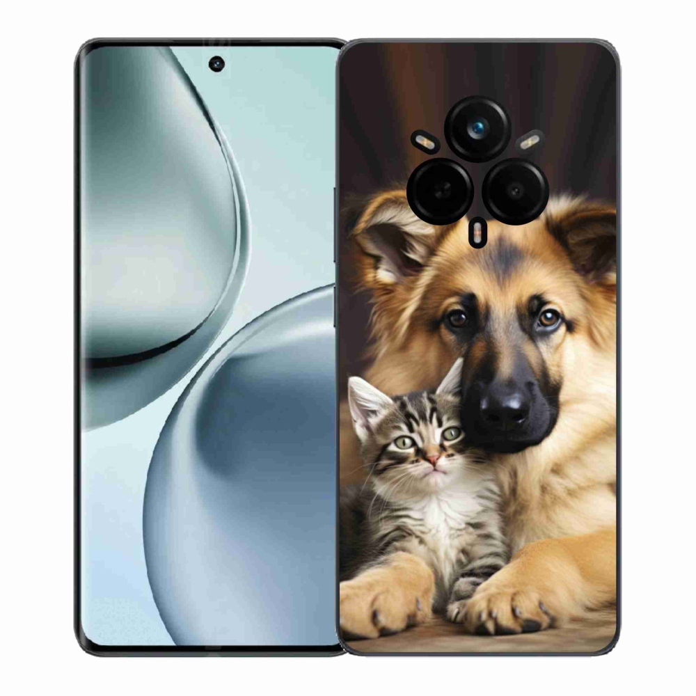 Gelový kryt mmCase na Realme 14 Pro+ 5G - zvířecí přátelství