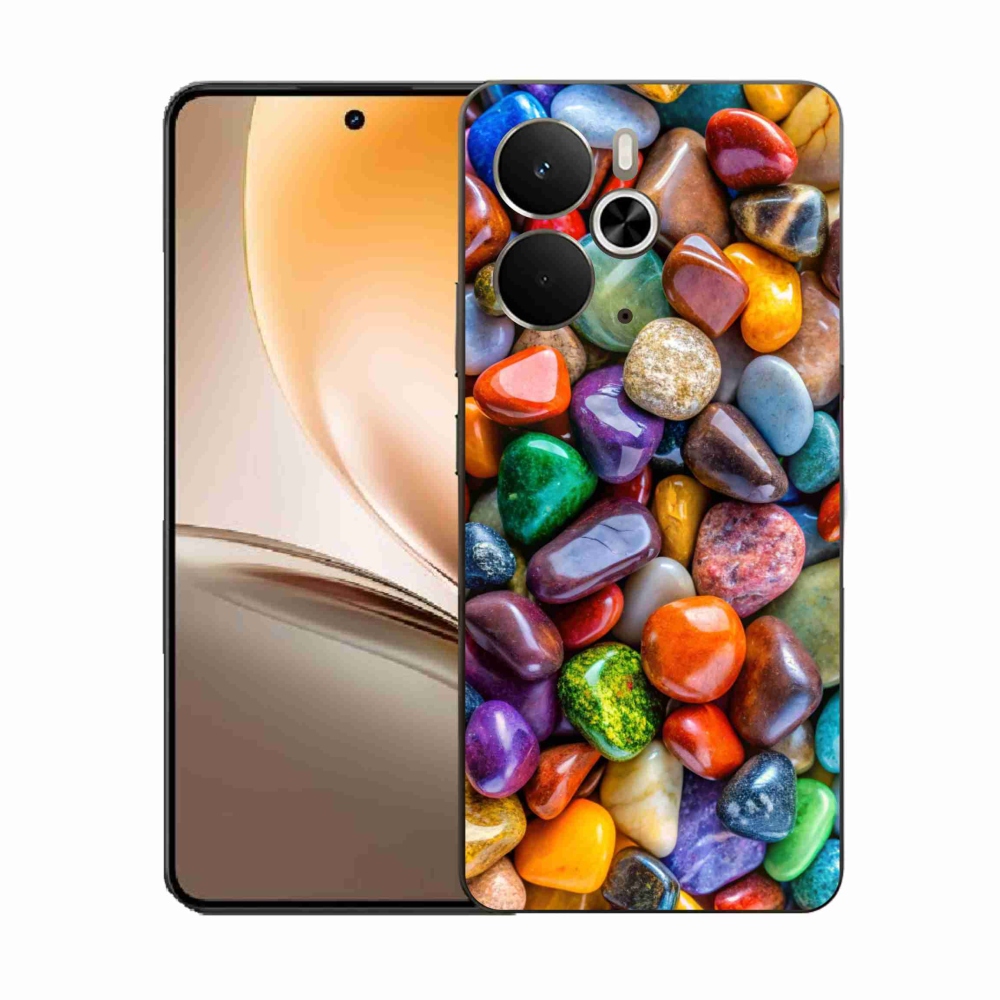 Gelový kryt mmCase na Realme 14T 5G/14 5G - barevné kamínky