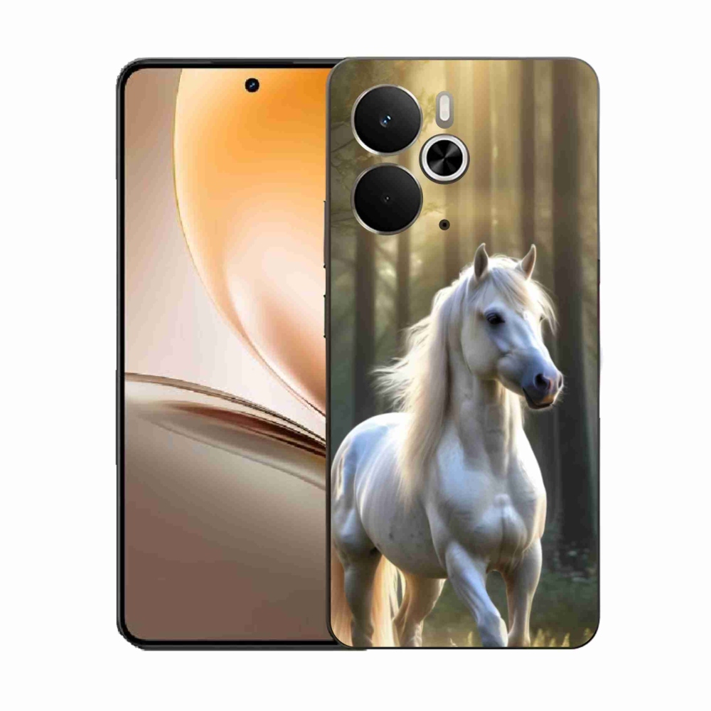 Gelový kryt mmCase na Realme 14T 5G/14 5G - bílý kůň 3