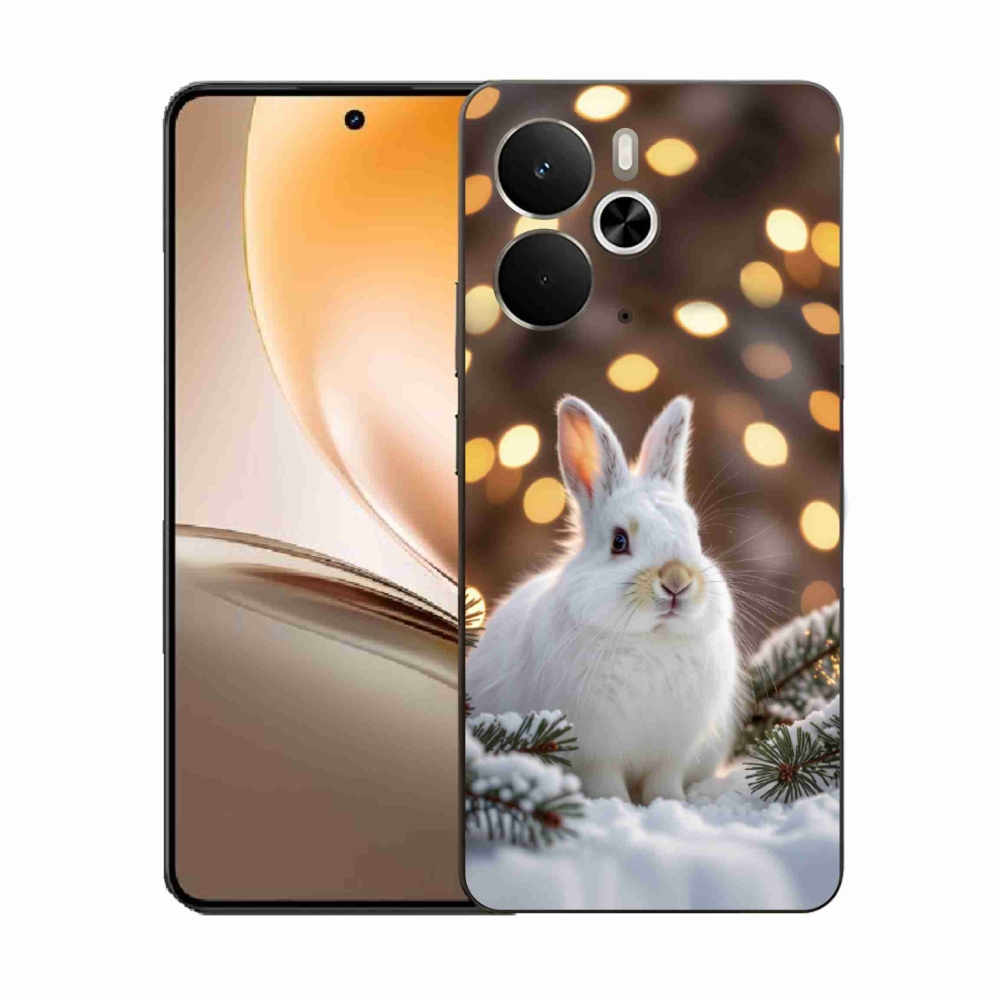 Gelový kryt mmCase na Realme 14T 5G/14 5G - bílý zajíc