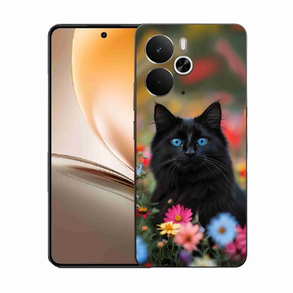 Gelový kryt mmCase na Realme 14T 5G/14 5G - černé kotě 4