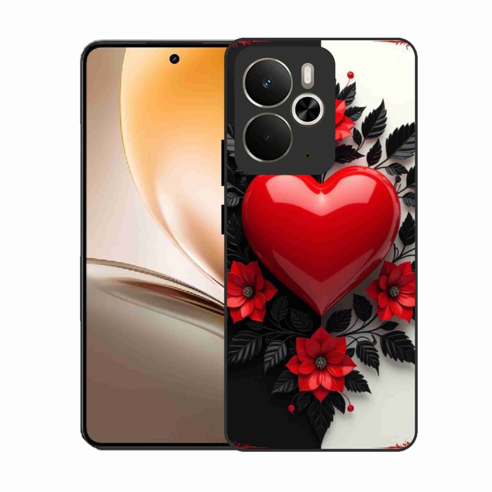 Gelový kryt mmCase na Realme 14T 5G/14 5G - červené srdce