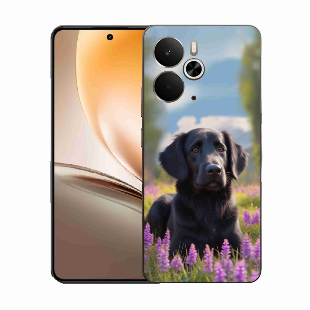 Gelový kryt mmCase na Realme 14T 5G/14 5G - elegantní černý retrívr
