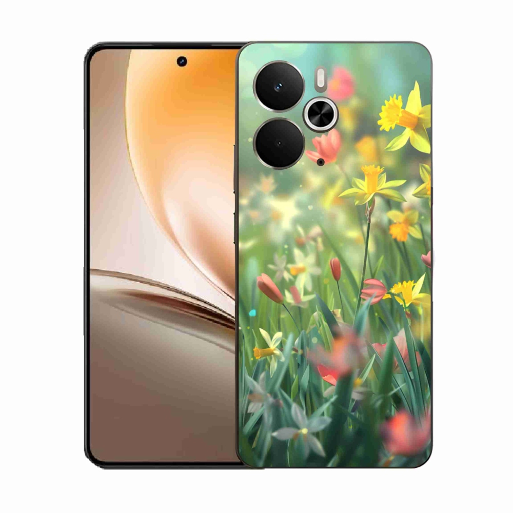 Gelový kryt mmCase na Realme 14T 5G/14 5G - jarní květy