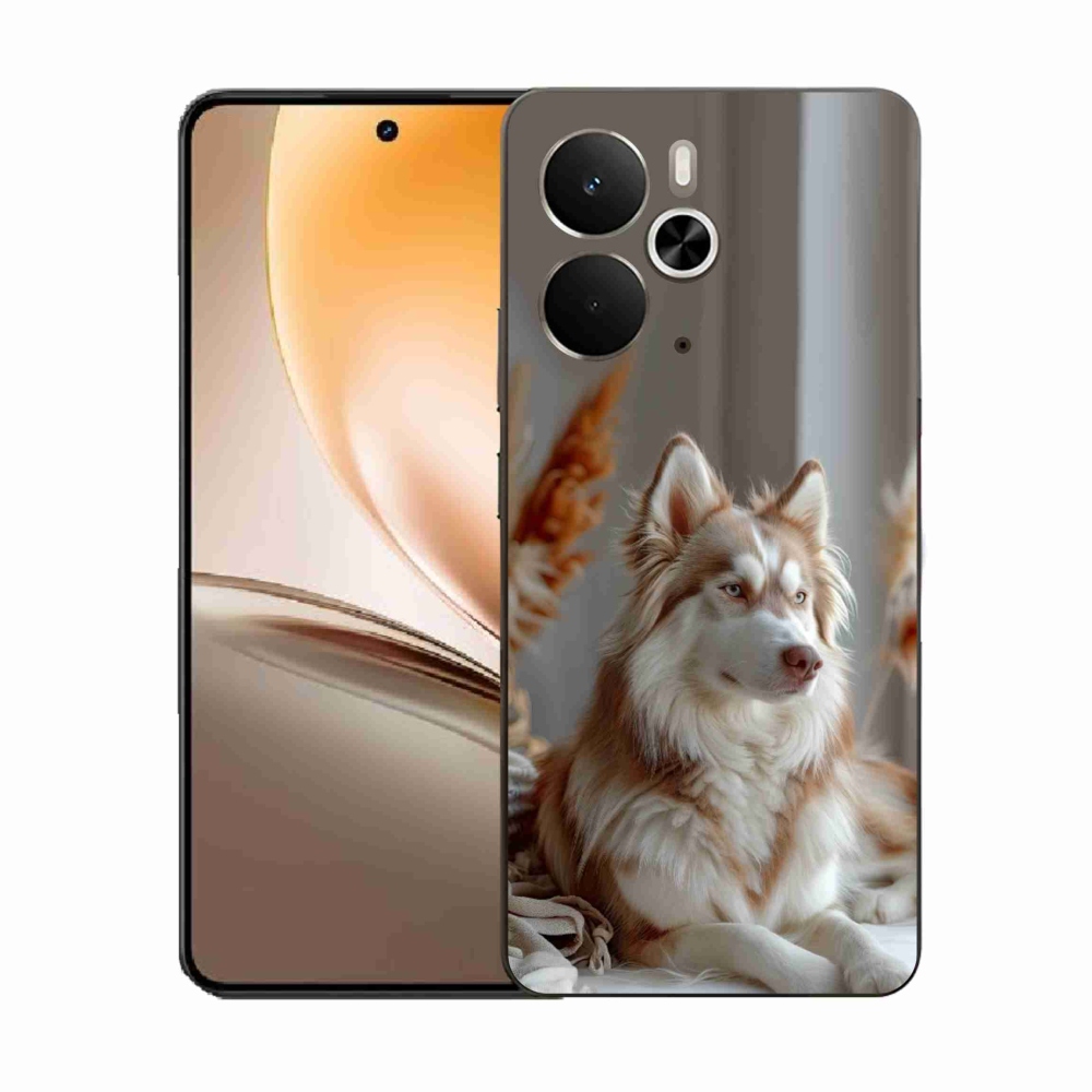 Gelový kryt mmCase na Realme 14T 5G/14 5G - klidný sibiřský husky