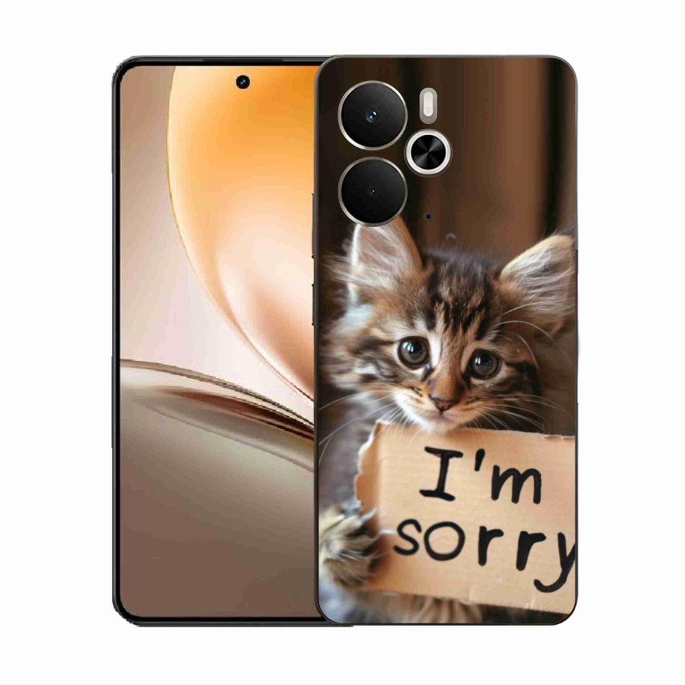 Gelový kryt mmCase na Realme 14T 5G/14 5G - kočíčí omluva