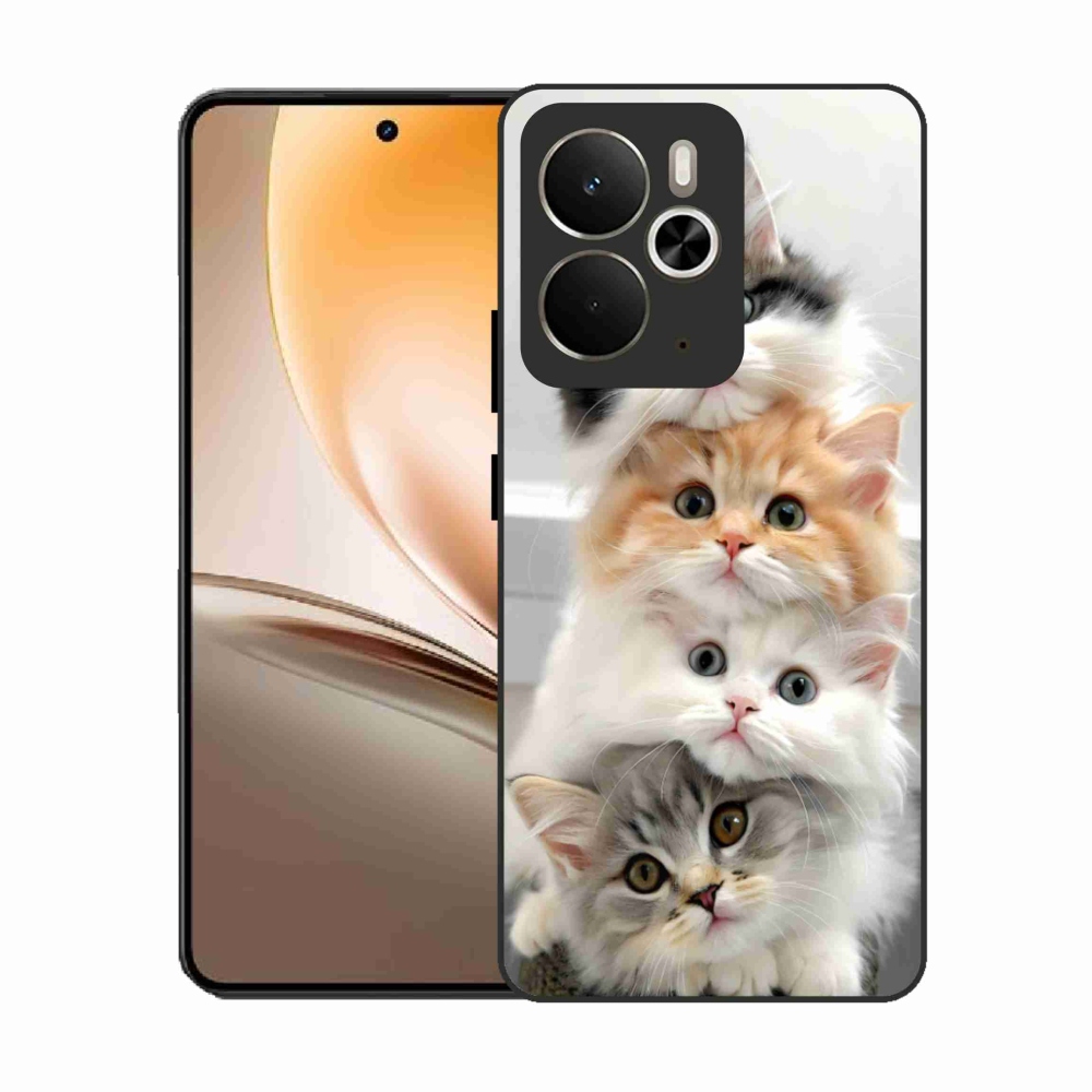 Gelový kryt mmCase na Realme 14T 5G/14 5G - kočičí parta