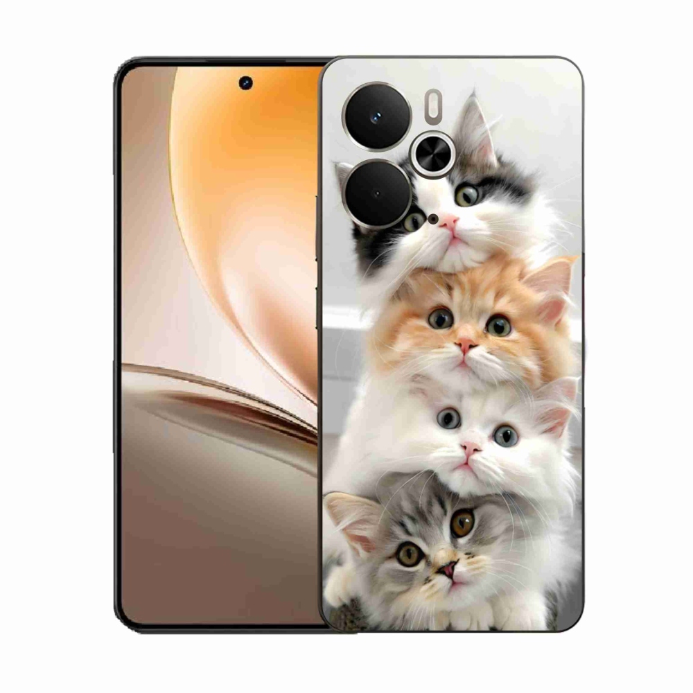 Gelový kryt mmCase na Realme 14T 5G/14 5G - kočičí parta