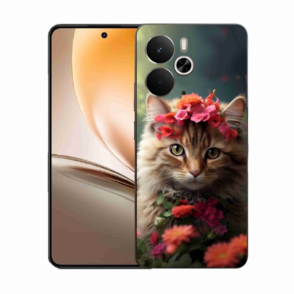 Gelový kryt mmCase na Realme 14T 5G/14 5G - kočíčí princezna