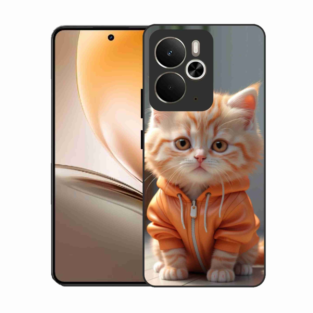 Gelový kryt mmCase na Realme 14T 5G/14 5G - kotě v mikině