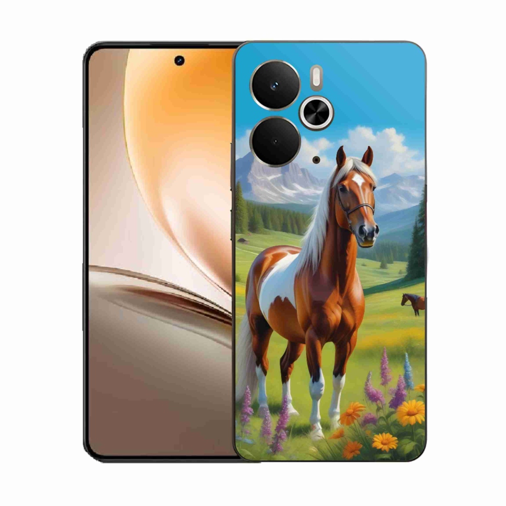 Gelový kryt mmCase na Realme 14T 5G/14 5G - kůň na louce