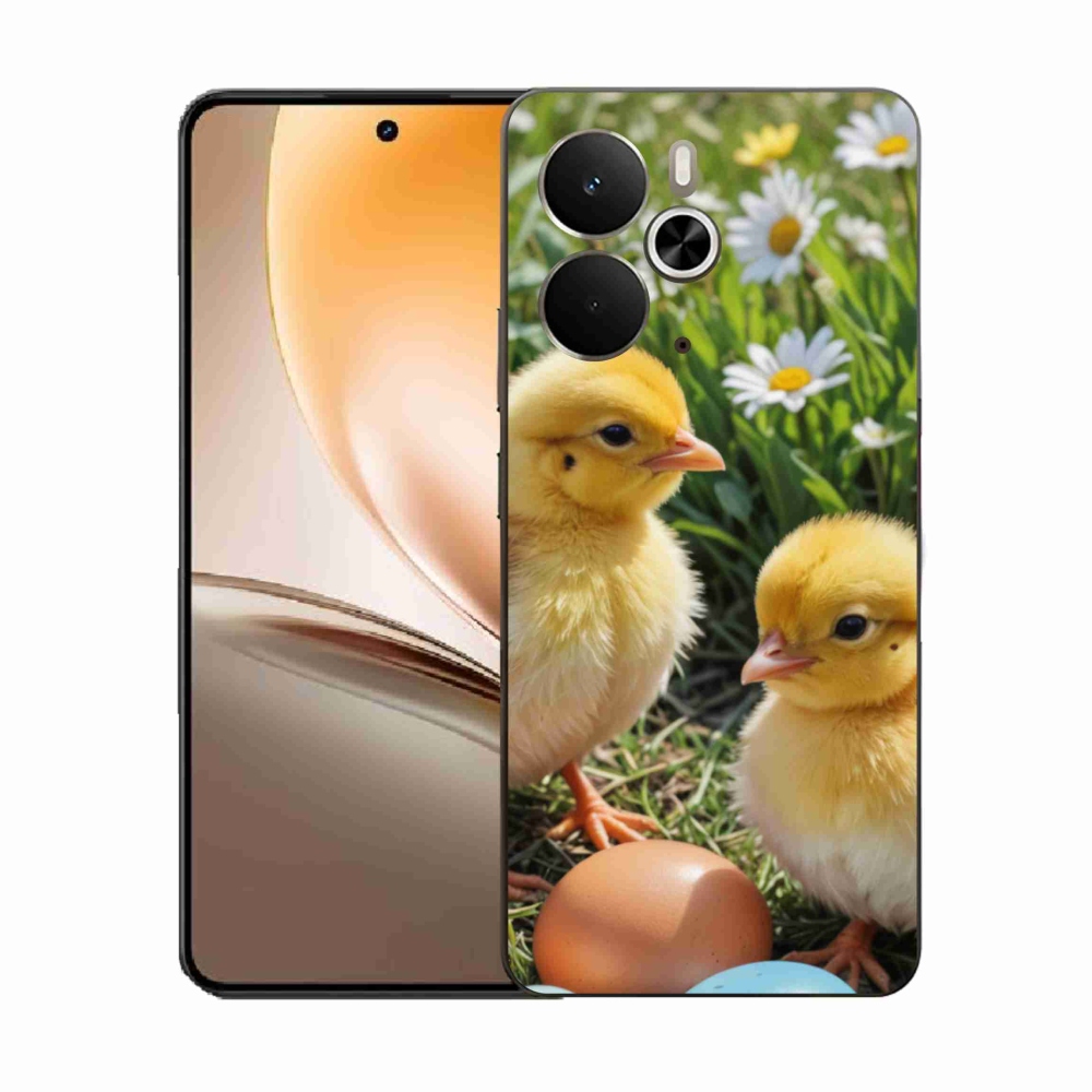 Gelový kryt mmCase na Realme 14T 5G/14 5G - kuřátka