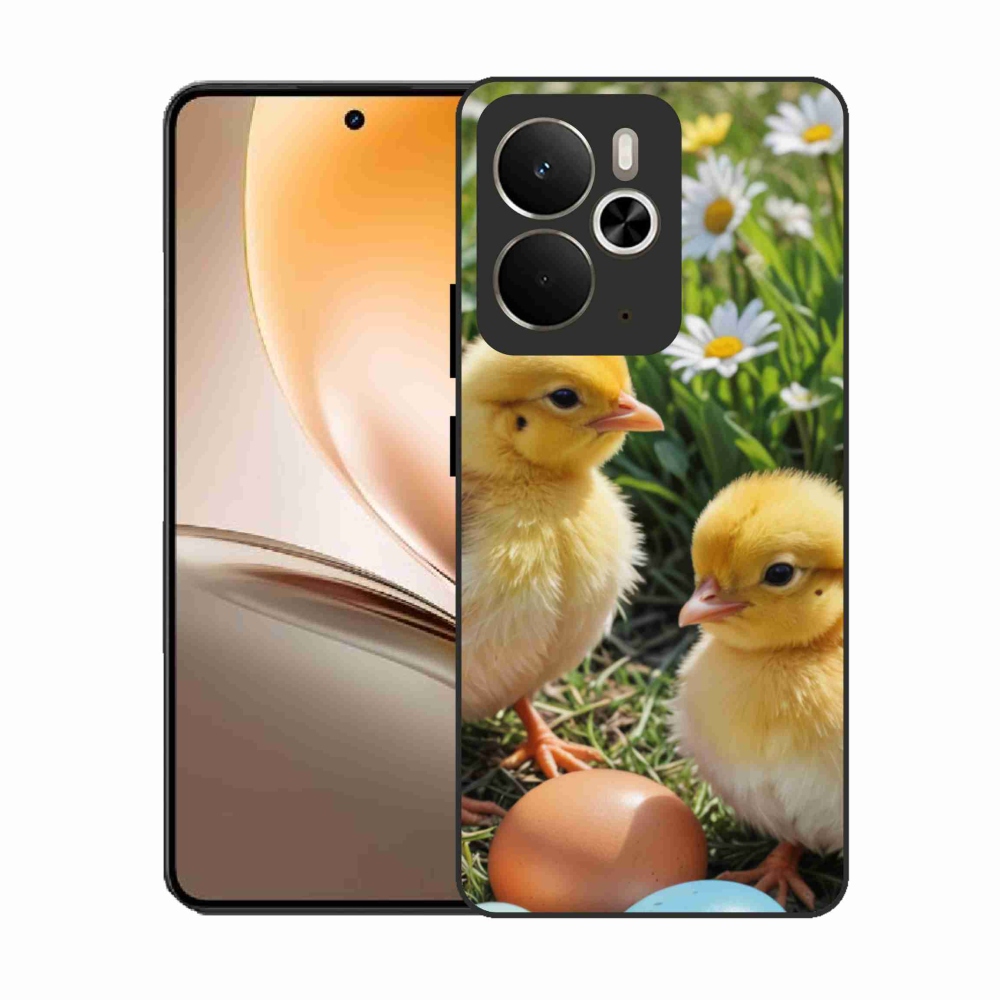 Gelový kryt mmCase na Realme 14T 5G/14 5G - kuřátka