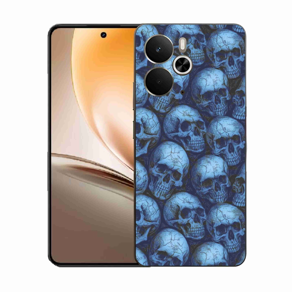 Gelový kryt mmCase na Realme 14T 5G/14 5G - lebky