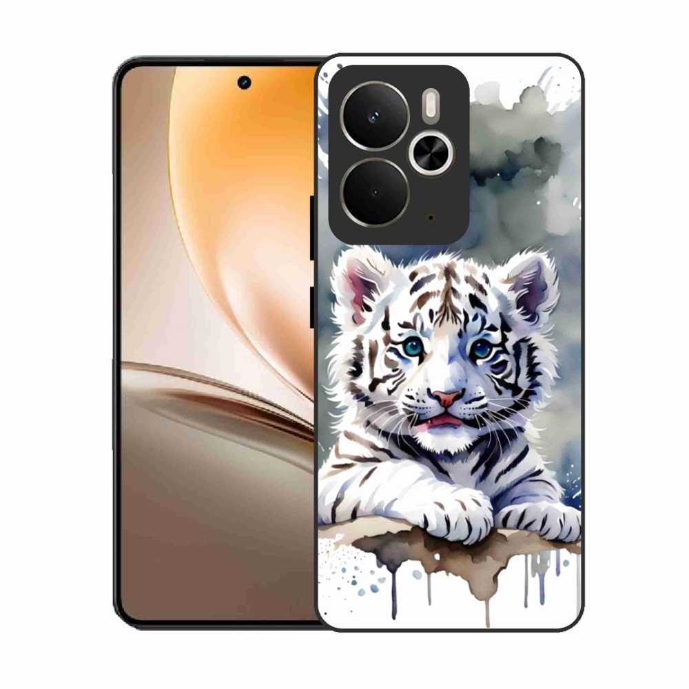 Gelový kryt mmCase na Realme 14T 5G/14 5G - mládě bílého tygra